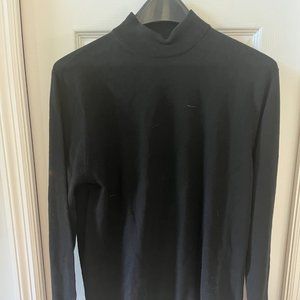 Men's Black Mock Turtleneck (M)
